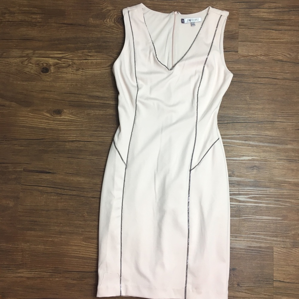J.Lo v-neck dress